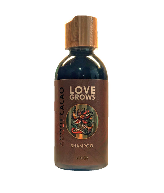 AboutCacao Love Grows Hair Shampoo with Cacao, Coffee, and Biotin 8 fl. oz.