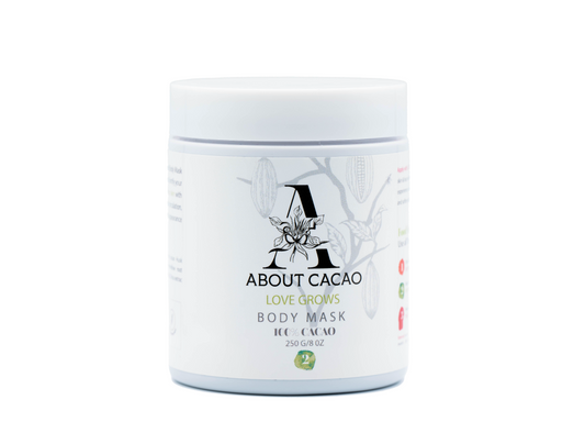 AboutCacao Love Grows Body Mask, 100% Cacao, 8 oz