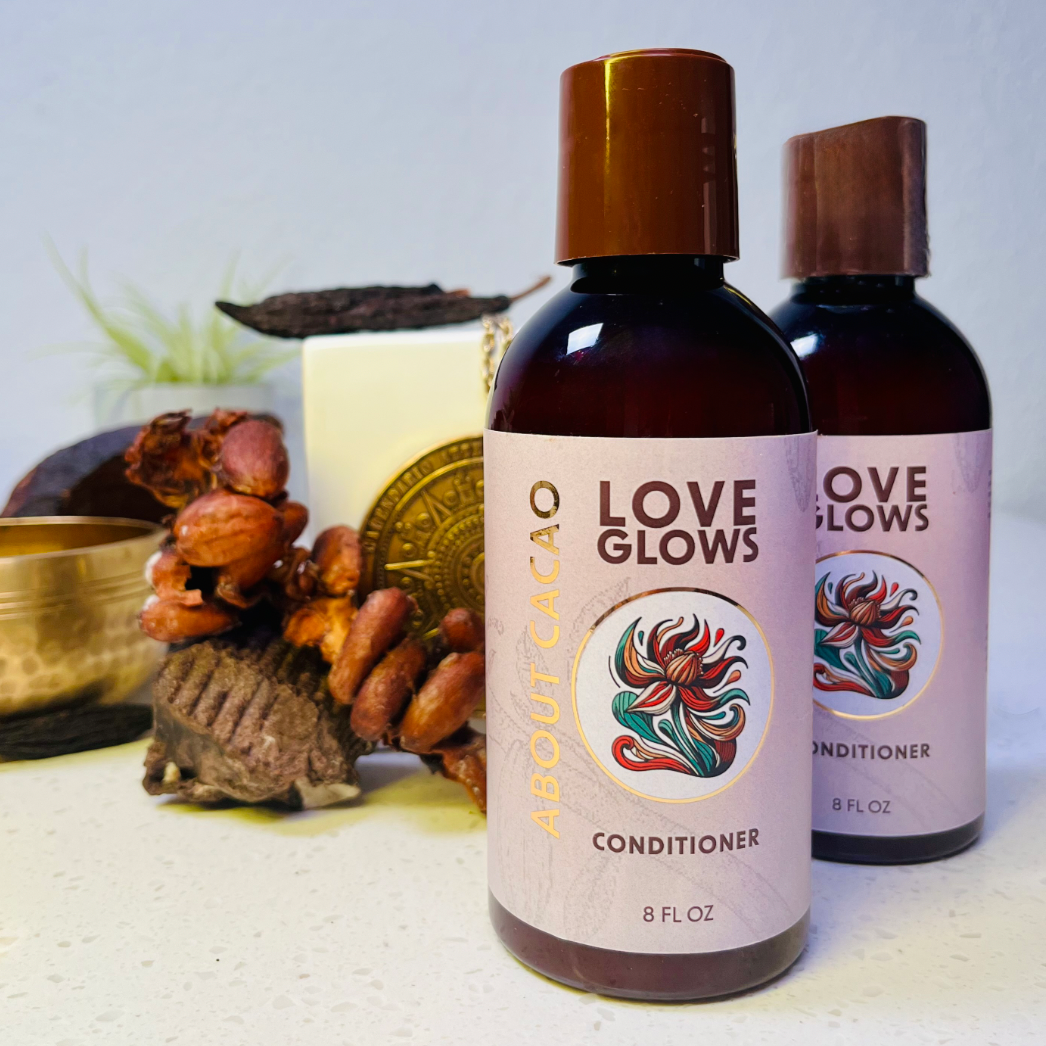 AboutCacao Love Grows Hair Conditioner with Cacao, Coffee, and Biotin 8 fl oz